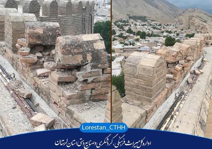 خسارت به برخی از ابنیه تاریخی لرستان در پی وقوع زلزله